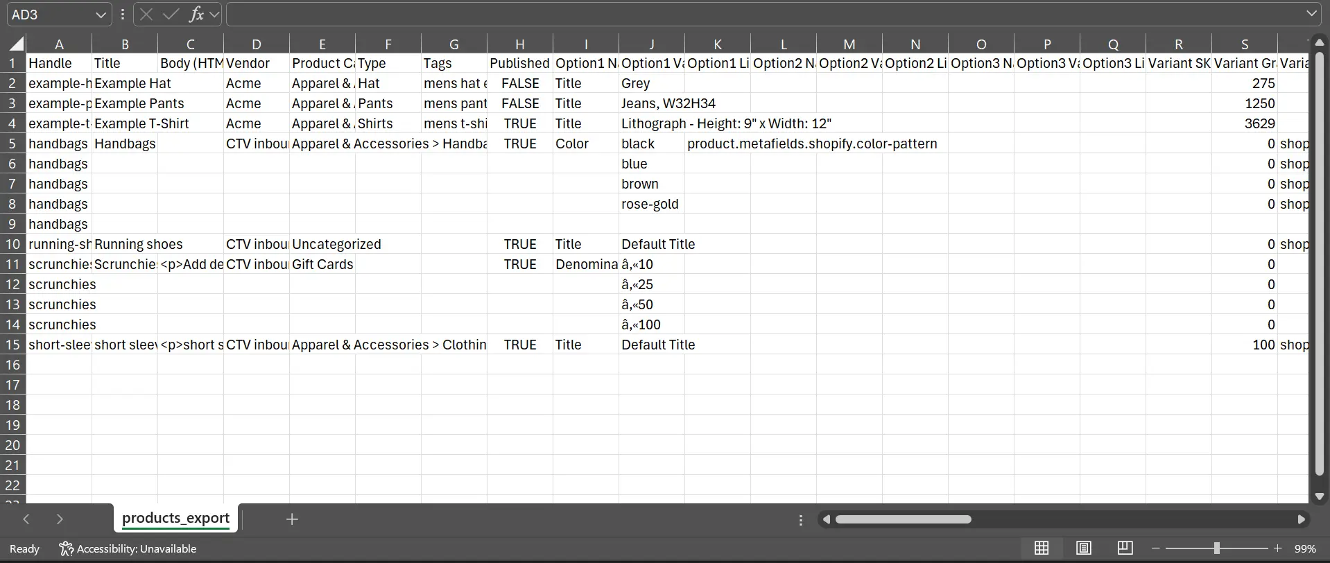 Open your CSV file in a spreadsheet application
